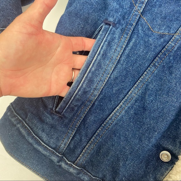 Levi’s vintage denim Jean Shearling jacket 40R - Picture 11 of 13